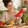 thumbnail image 6 of Chili Pepper Christmas Dumplings Squishy Soft Squeeze Squishy Slow Rising Stress Squishy Toy Squeeze Decompression Doughfor Fun Desktop Decor, 11 Inch, 6 of 7