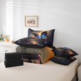 thumbnail image 4 of Erosebridal Animal Butterfly Bedding Sets King Size,Starry Sky Bed in a Bag King size,Botanical Plants Bedding King Size,Ultra Soft Bling Room Decorative,Reversible,7 Pieces, 4 of 6
