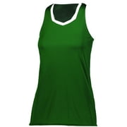 Augusta 2XL Ladies Crosse Jersey Dark Green/White 1678
