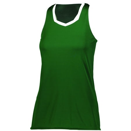 Augusta 2XL Ladies Crosse Jersey Dark Green/White 1678