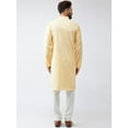 thumbnail image 5 of Indian Handmade Light Cotton Linen Summer Wear Long Kurta Pyjama Dress Set, 5 of 5