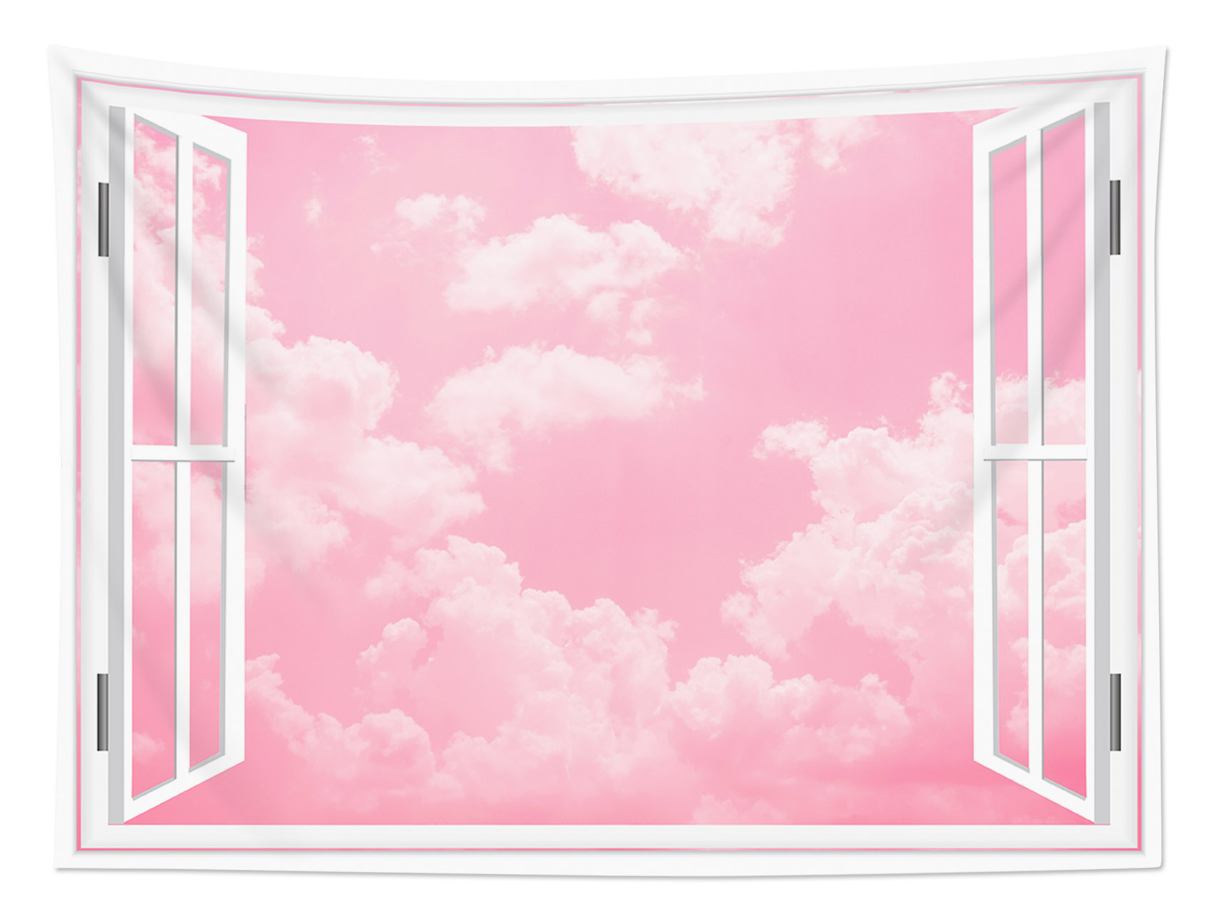 HVEST Pink Sky Tapestry for Bedroom Aesthetic White Window Outside Natural  Landscape Pink Sky and White Cloud Tapestry Girly Tapestry Wall Hanging for  Living Room College Dorm Decor, 60x40 inch