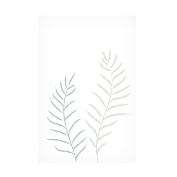 Canvas Wall Art - Pictufy Studio Ii 'Pale Plants' Wall Art for Living Room, Bedroom, or Office Décor by Trademark Fine Art - 12 x 19 Inches