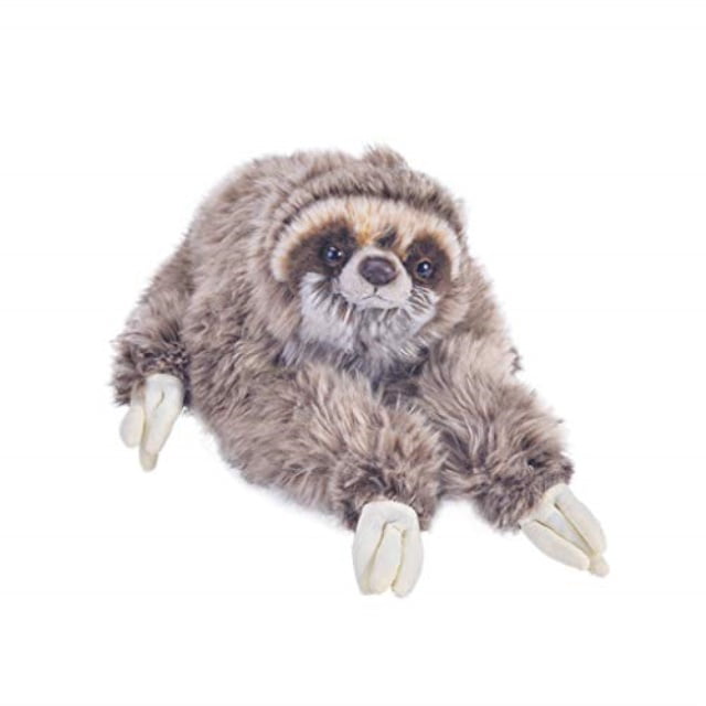 azrtoys cute sloth stuffed animal toy fluffy realistic three toed sloth plush toy hugging pillow