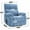 Blue, variant on Heat Massage and Electric Power Lift Recliners with Hidden Cup Holders and Power-Remote