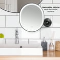 thumbnail image 6 of Ovente 8.5'' Lighted Makeup Mirror, Rechargeable Swivel Gooseneck with Attachable Suction Cup Mount, 10X Magnetic Mini Magnifier, Dimmable LED, for Bathroom, Home & Travel, USB Powered, Black MOW22B, 6 of 7