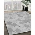 thumbnail image 2 of Ahgly Company Indoor Square Patterned Gunmetal Gray Area Rugs, 4' Square, 2 of 6