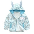 thumbnail image 2 of Pretxorve Kids Girls Boys Jacket Casual Hooded Long Sleeve Light Outerwear, 2 of 4