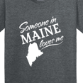 thumbnail image 4 of Inktastic Someone in Maine Loves Me Youth T-Shirt, 4 of 5