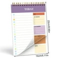 thumbnail image 2 of Eoozwa A5 Spiral Notebook Daily Planner with Sticky Notes 52 Pages for Portable Scheduling and Note Taking High Color Paper, 2 of 8