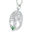 thumbnail image 2 of JO WISDOM Women Necklace,925 Sterling Silver Tree of Life Yggdrasil Pendant Necklace with AAA Cubic Zirconia, 2 of 6