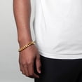 thumbnail image 5 of Invicta Jewelry Men's Curb Chain Gold Plated Steel Bracelet (14mm) - 9", 5 of 8