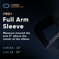 thumbnail image 5 of (2 pack) Copper Compression PRO+ Performance Full Arm Sleeve: Compression for Tendonitis, Arthritis & Forearm Strain S/M, 5 of 8