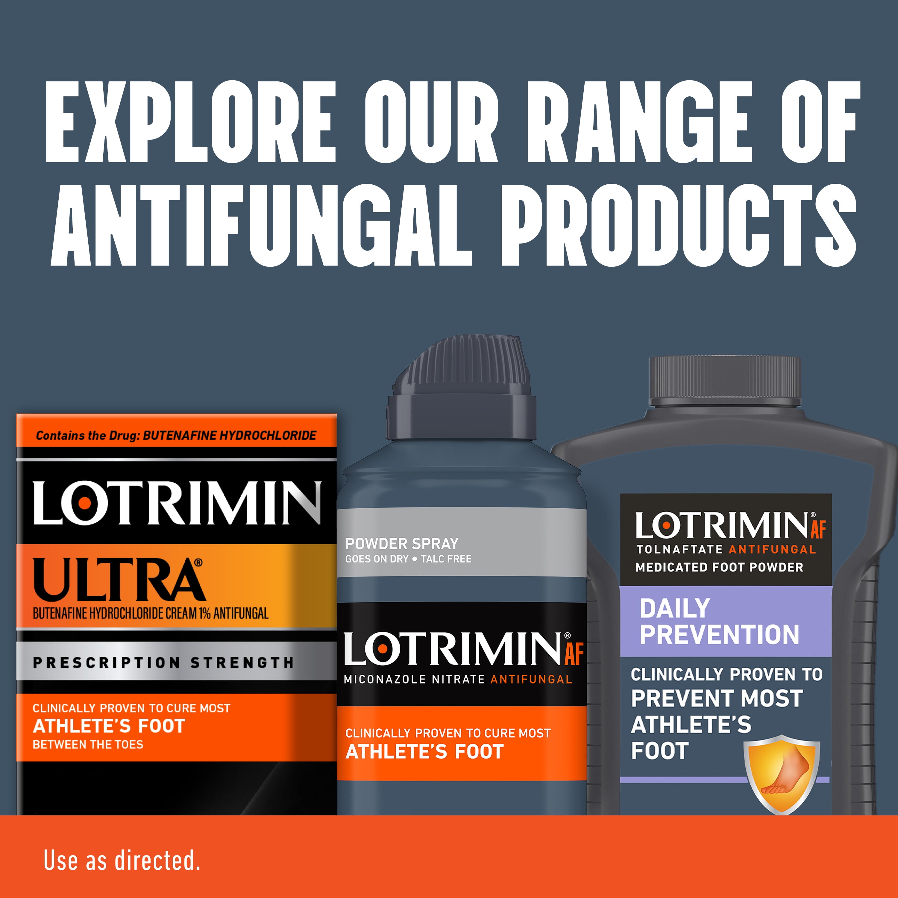 (3 pack) Lotrimin AF Athlete's Foot Powder Spray, Miconazole Nitrate 2%, Clinically Proven Effective Antifungal Treatment of Most AF, Jock Itch and Ringworm, 4.6 Ounces (133 Grams) Spray Can