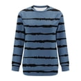thumbnail image 2 of Ailaofu Women's Fall Winter T-Shirts Casual Long Sleeve Crewneck Tunic Tops Loose Comfy Blouse, 2 of 3