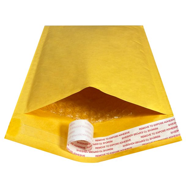 6 x 10 #0 Kraft Self-Seal Bubble Mailers w/Tear Strip 25/Case