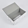 thumbnail image 4 of Rectangular PU Leather Tissue Box Napkin Holder, Used in Home Office, Hotel Room Napkin Box, Decorative Black (S-Black Marble Pattern), 4 of 5