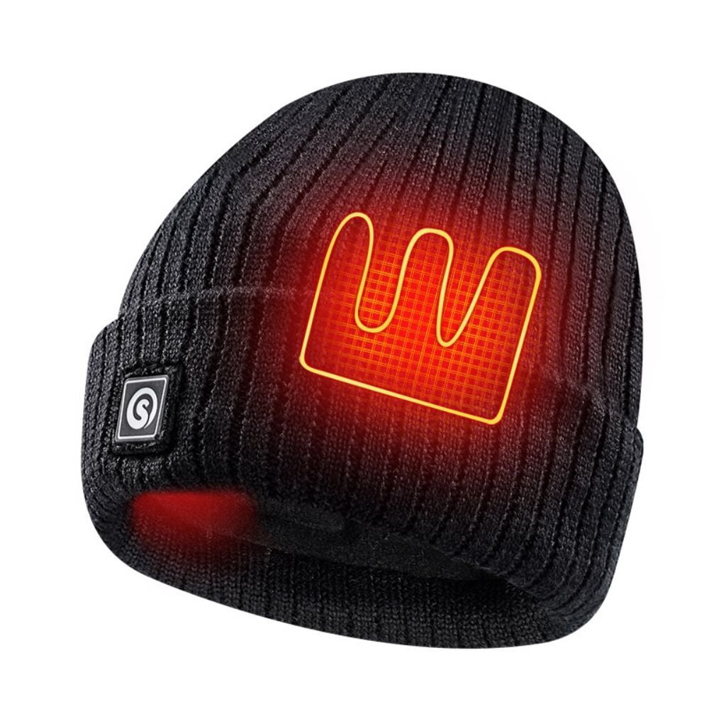 Savior Heat Winter Beanie Hats for Men Women Electric Insulated Hunting Beanie Rechargeable Battery Heating Cap with 3 Heat Tempo
