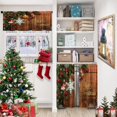 thumbnail image 3 of Christmas Vintage Kitchen Curtains Window Curtains and Valances Set 36 Inch, Winter Wooden Snowflake Pine Tree Short Tier Curtain for Kitchen, Merry Christmas Small Kitchen Decor, 3 of 6