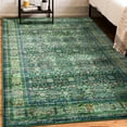thumbnail image 4 of Jamfeel Vintage Rugs Soft Floral Area Rug Boho Carpet for Living Room Bedroom Home Decor,6'x9',Green, 4 of 7