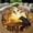 Thanksgiving, variant on Circle Area Rug, Hobbit House Washable Non-Slip Floor Carpet, Soft Rug for Living Room Bedroom Decor 24 Inch
