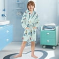thumbnail image 5 of FORMRS Kids Bathrobe Unisex Hooded Robe Toddler Pajamas Sleepwear, Size 7-9T, Ice Hockey, 5 of 7