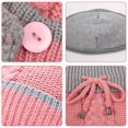 thumbnail image 4 of ZOELNIC Hat Scarf Set, 4 in 1 Winter Scarf Mask Gloves Set, Hat with Scarf Attached, Girls Warm Hat Earmuffs Cap with Pom for Indoor and Outdoor Sports, 4 of 6