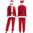 thumbnail image 3 of Conjunto de traje familiar de Papá Noel para Navidad 2024, disfraz de Papá Noel para Navidad, ropa para niños adultos, disfraces de personajes navideños familiares, 3 of 5