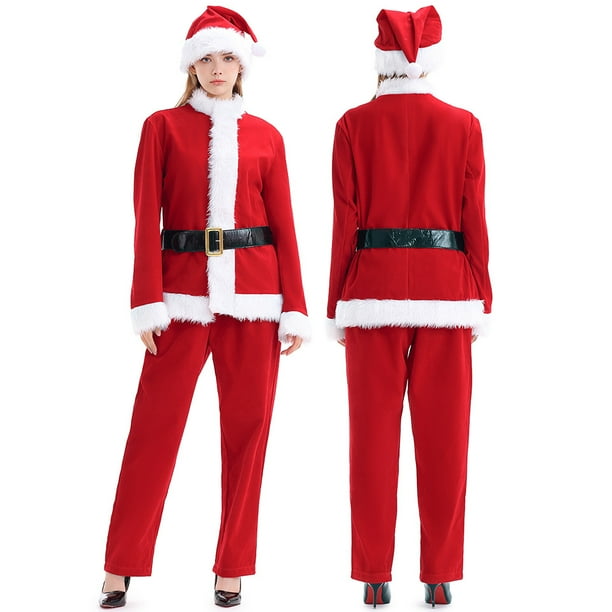 Conjunto de traje familiar de Papá Noel para Navidad 2024, disfraz