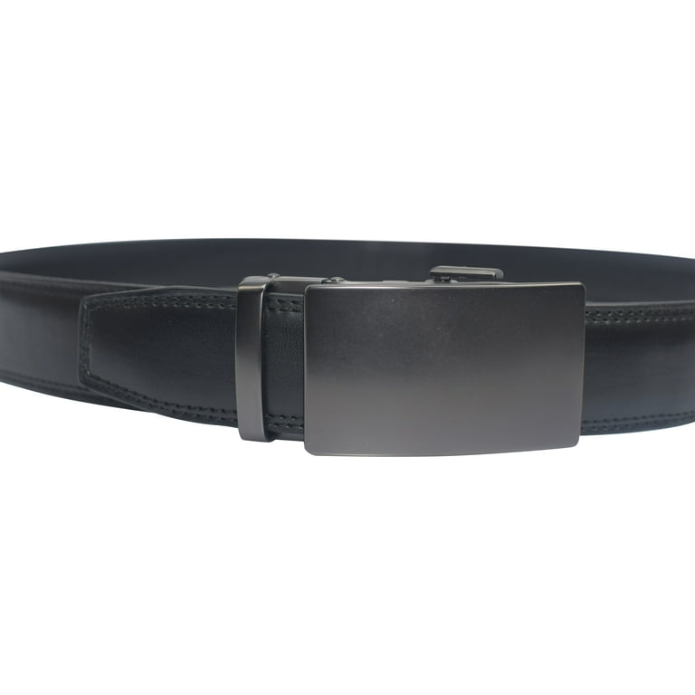 Marshal Men's Genuine Leather Ratchet Dress Belt With Automatic