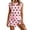 Pink, variant on Womens 2 Piece Outfits Summer Casual Sleeveless Polka dots Tank Tops Matching Split Mini Skort Lounge Travel Set Vacation Skirt Sets, 2XL