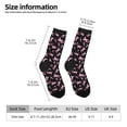 thumbnail image 4 of Goofa Breast Cancer Awareness (2) Printed Men's Crew Socks, Soft Durable Breathable Moisture-Wicking with Odor Control Cotton socks, 4 of 9