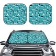 thumbnail image 2 of Vsdgher Penguins On The Ice In The Sea Print Car Windshield Sun Shade, Reflective Sunshade Window Sunshade Sun Visor Protector Fit for Cars,Trucks,SUVs-Medium, 2 of 6
