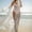 White, variant on LMLYSoH Women Cover Up, Lace Ankle Length Cardigan Bikini Cover Up, Solid Color Long Sleeve See Through Kimono Dress with Waist Belt