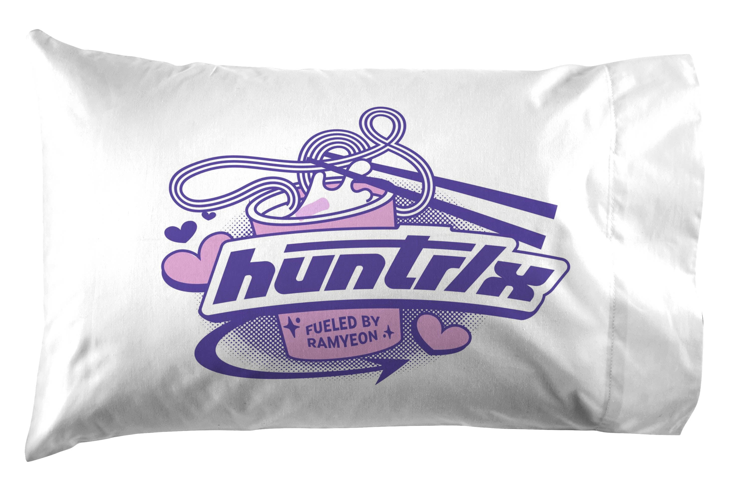 KPOP Demon Hunters Takedown Purple 4 Piece Queen Size Bed Sheet Set