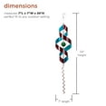 thumbnail image 4 of Alpine Corporation 7" x 34" Outdoor Hanging Metal Swirl Wind Spinner Decoration, Multicolor, 4 of 12