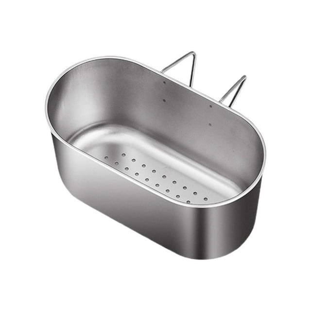 Stainless Steel Drain Rack Functional Hanging Strainer Filter for Side Drain Solutions