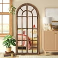 thumbnail image 2 of 71"x32" Modern Arched Foldable Window Mirror Full Length Mirror Floor Mirror,Browen, 2 of 7