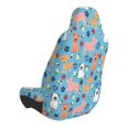thumbnail image 2 of Wukai Cute Dog Full Set Car Seat Covers with Soft Padding Universal Auto Front Seats Protector and Cushion Mat, 2 of 5