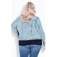thumbnail image 3 of Avenue Womens Plus Deenie Denim Short Denim Jacket, 3 of 5