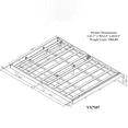 thumbnail image 6 of Miniyam Wood Queen Size Floating Bed for Adult, White, 6 of 6