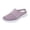 Purple, variant on Mules for Women Summer Orthopedic Shoes with Arch Support Diabetic Air-Cushion Slip-On Walking Shoe Breathable Hollow Out Clogs Lightweight Open Back Shoes Comfortable Closed Toe Mules