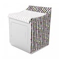 thumbnail image 2 of Abstract Washer Cover, Hand Drawn Vertical Monochrome Stripes Background with Colorful Dotted Pattern, Waterproof Dustproof Decorative Fabric, 29" x 28" x 40", Multicolor, by Ambesonne, 2 of 3