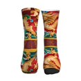 thumbnail image 2 of Athletic Socks Chinese Dragon Sport Running Calf Socks Crew Socks for Men Women, 2 of 7