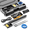 Black, variant on Portable Cordless Soldering Iron Kit, USB Rechargeable with Digital Temperature Display, Fast Heating Welding Tool Set, 1000mAh Battery, 3 Replaceable Tips, Stand, Rosin and Carrying Case