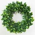 thumbnail image 6 of Spring savings FAMTKT Artificial Wreath 16inch Faux Green Leaves Wreath Spring Summer Wreaths for for Door Wall Window Home Party Festival Wedding Decor, 6 of 9