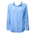thumbnail image 3 of yunLCZ Women's Button Down Shirts Women's Solid Color Cotton And Linen Casual Shirt Loose Long Sleeve Linen V Neck Shirt T Shirt Work Office Casual Blouse, 3 of 3