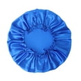 thumbnail image 2 of Toptie Women Satin Bonnet Night Sleep Cap Elastic Night Hair Cover-Blue, 2 of 5