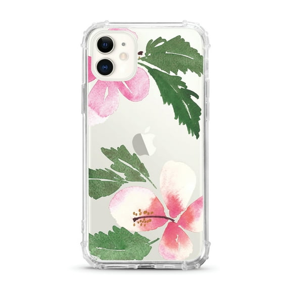 OTM Essentials iPhone 11 Phone Case, Hibiscus Pink & Green