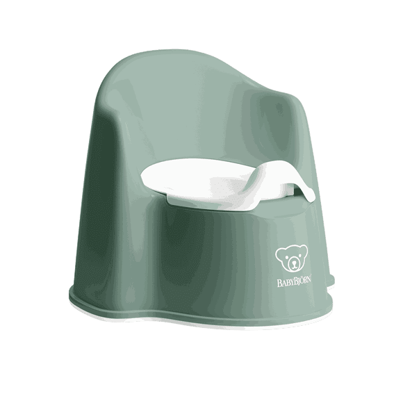 BabyBjorn Potty Chair, Deep green/White